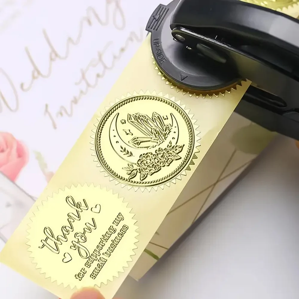 Customized Embossed Stamp Personalized Custom Book Embosser Seal Wedding Invitation Logo Customization Embossing Paper Stamps