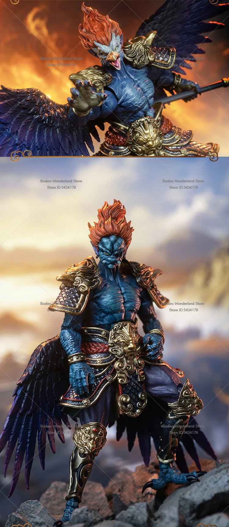 

In Stock FancyRealm FJ-1A01 1/12 Scale Chinese Mythology Investiture Figure Lei Zhenzi 6'' Soldier Action Figure Doll Collection