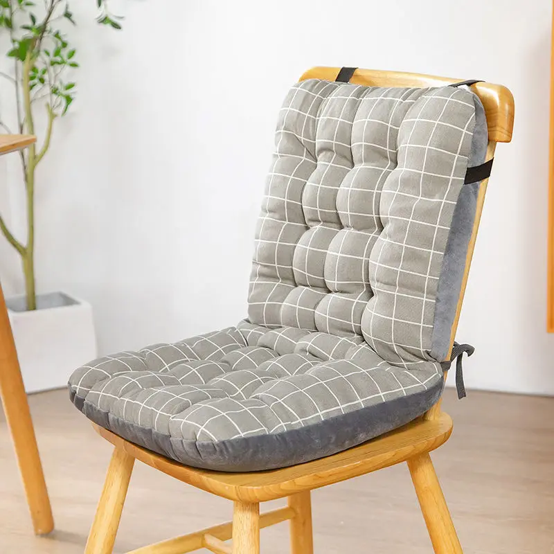 

Printing Thick Dining Chair Seat Cushion Hip Cushion Double-sided Office Chair Backrest Integrated Seat Pad Backrest One-piece