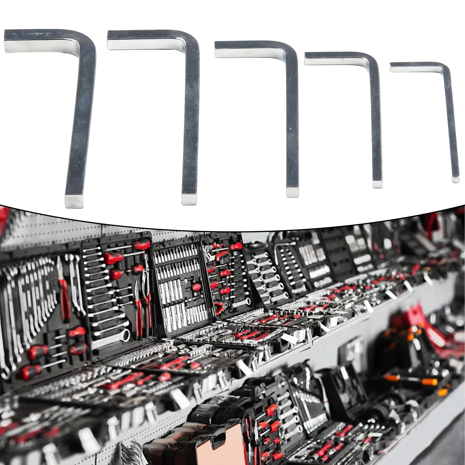 

5Pcs/Set Hand Tools L Shape Square Head Wrench Square Key 4 Point Wrench Screwdriver Set 3-7mm Tools For Mechanic