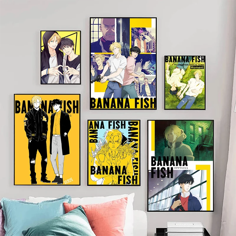 BANANA FISH Japanese Anime Banana Fish Posters and Prints Wall Art Decor Living Room Wall Decor Picture Room Decor