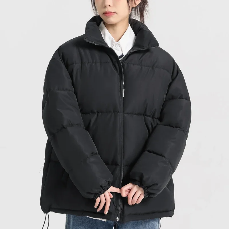 

Fashion Short Parkas Female Outerwears 2024 Oversize Woman Winter Coats Loose Thick Warm Black Jacket High Quality