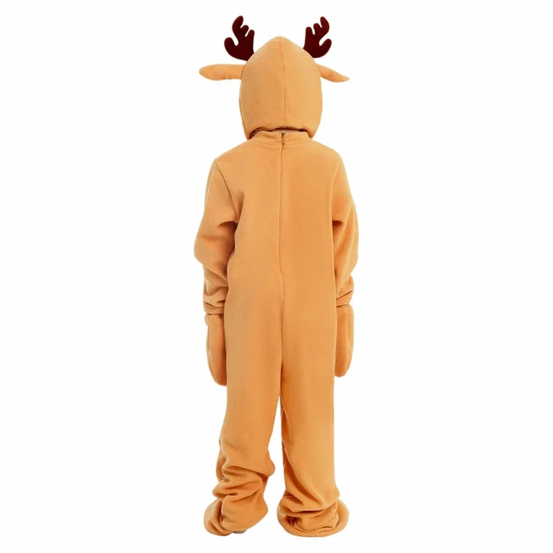 

RT01 Adult Girls Animals Elk Christmas Reindeer Velvet Hooded Dress Kids Halloween Role Play Dress Up Cosplay Parent-Childre*Jk2