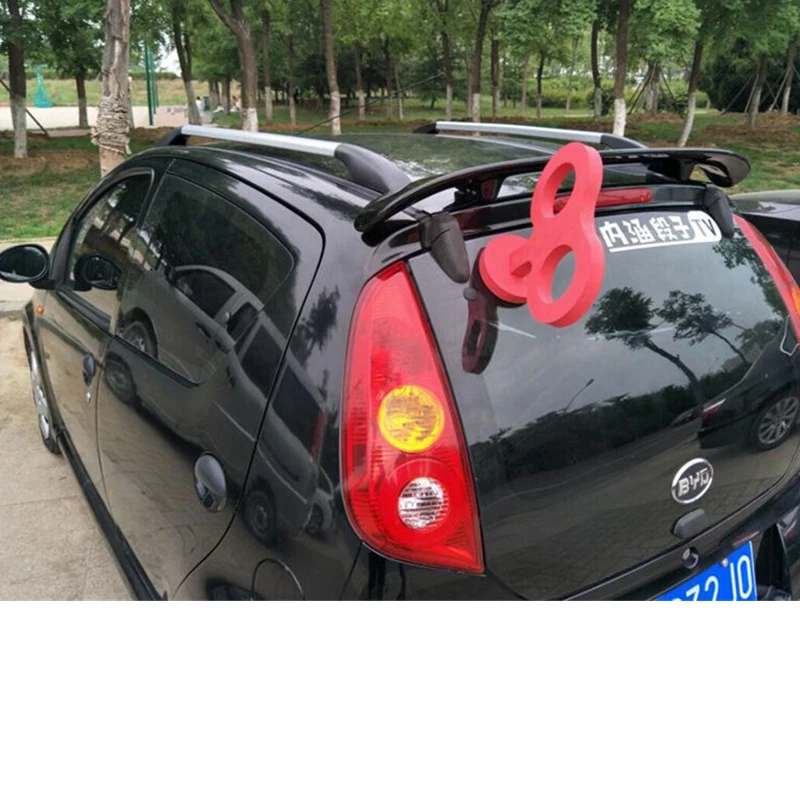 For Geely Byd F0 Spoiler Accessories 2008-2016 ABS Material Car Tail Fin High Quality Trunk Spoiler Rear Wing F0 Auto Parts