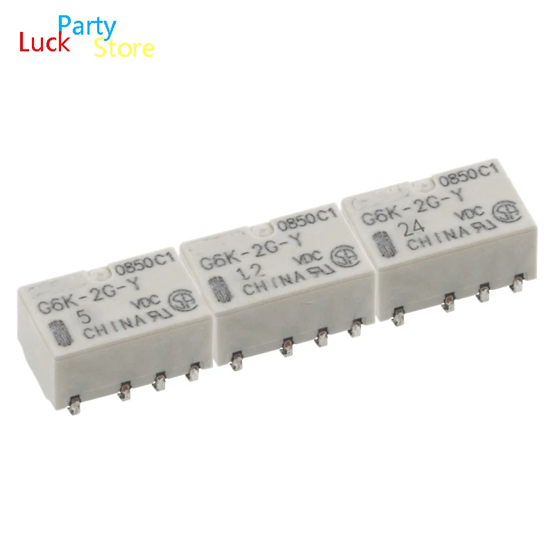 

10-20 Pcs/Lot Brand New G6K-2G-Y 3VDC G6K-2G-Y-5VDC G6K-2G-Y-12VDC G6K-2G-Y-24VDC Miniature signal relay two-on two-off