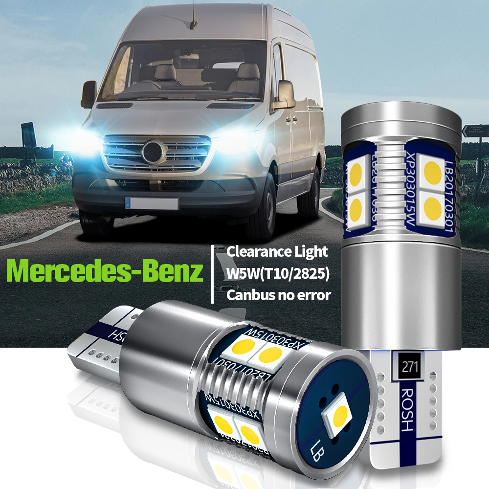 2pcs LED Parking Light Lamp W5W T10 Canbus For Mercedes Benz Sprinter B901 B902 B906 B907 B910 B903 B904 B905 B909 Vito W638