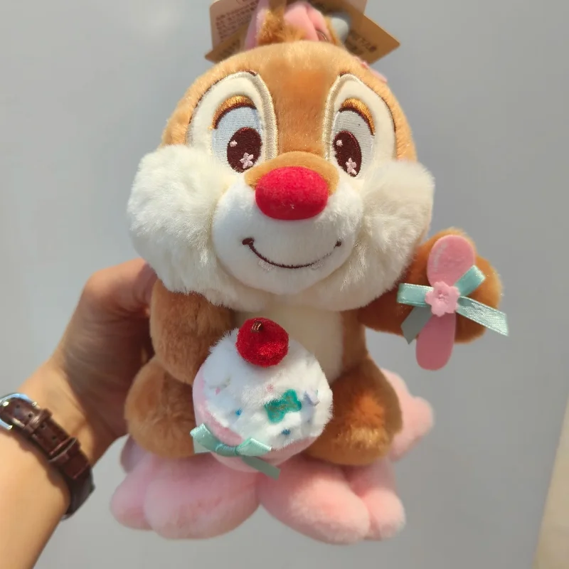 Genuino en Stock Disney genuino autorizado Chichititi primavera Sakura serie colgante de felpa monedero llave colgante de felpa regalo