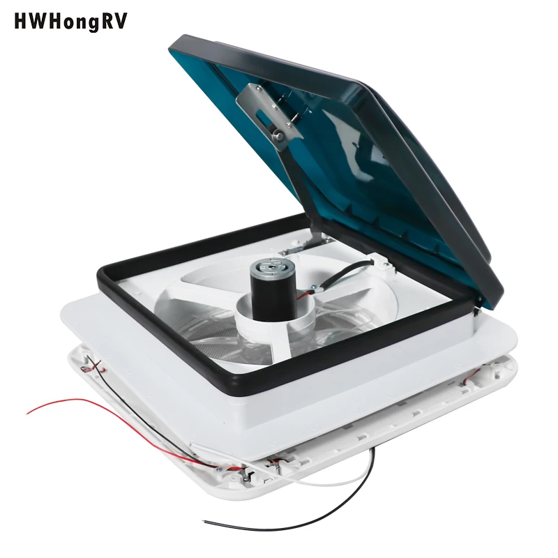 مروحة تهوية RV 12 فولت متعددة الوظائف لمعظم أنواع RVs والمركبات الترفيهية بحجم مفتوح 11 × 11 بوصة