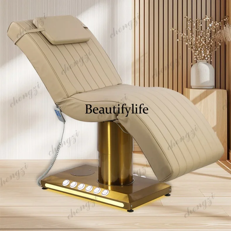 D136 New beauty salon electric beauty bed Spa massage bed Medical beauty eyelash embroidery facial bed