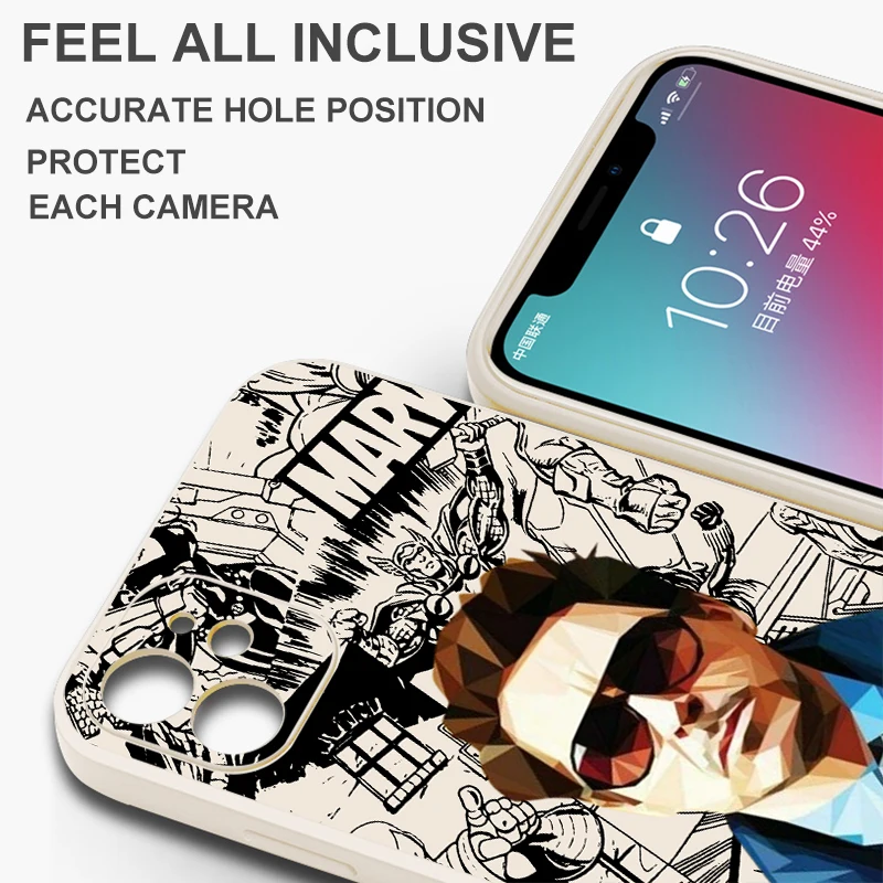 Avengers Cute Loki Odison For iPhone 15 14 7 8 Plus 13 12 11 Pro Max Mini X XR XS Max Phone Case Carcasa Funda Para Coque TPU