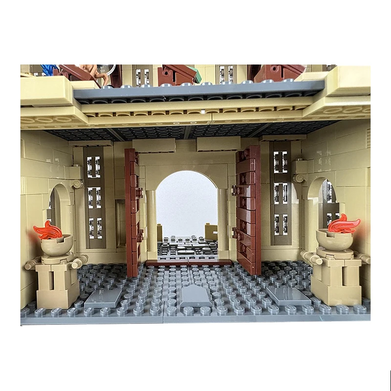 MOC Serie di film Scuola di magia Modello Viadutta modulare Ingresso Building Block 3607PCS Giocattolo di mattoni Display da tavolo Regalo di festa