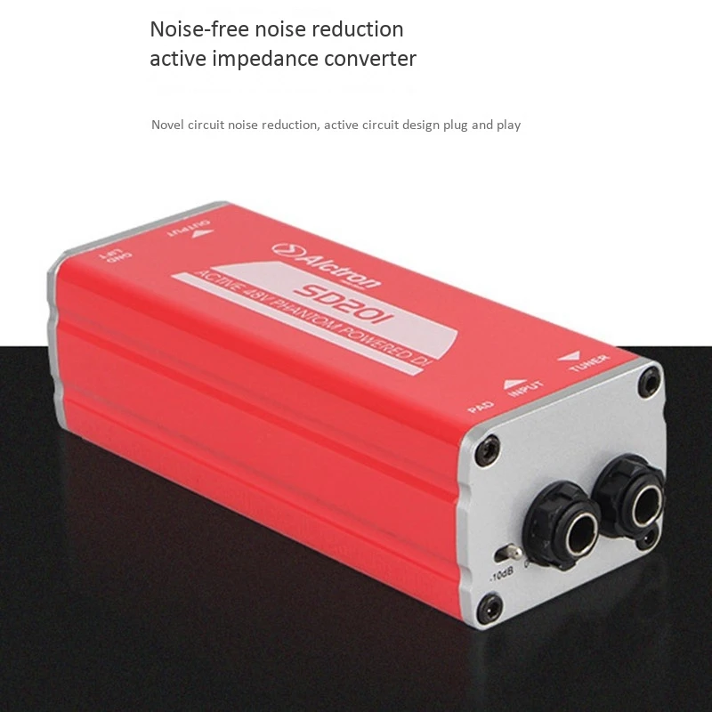 SD201 Active DI Box Impedance Transformation DIBOX Professional Stage Effects Direct Connect Box