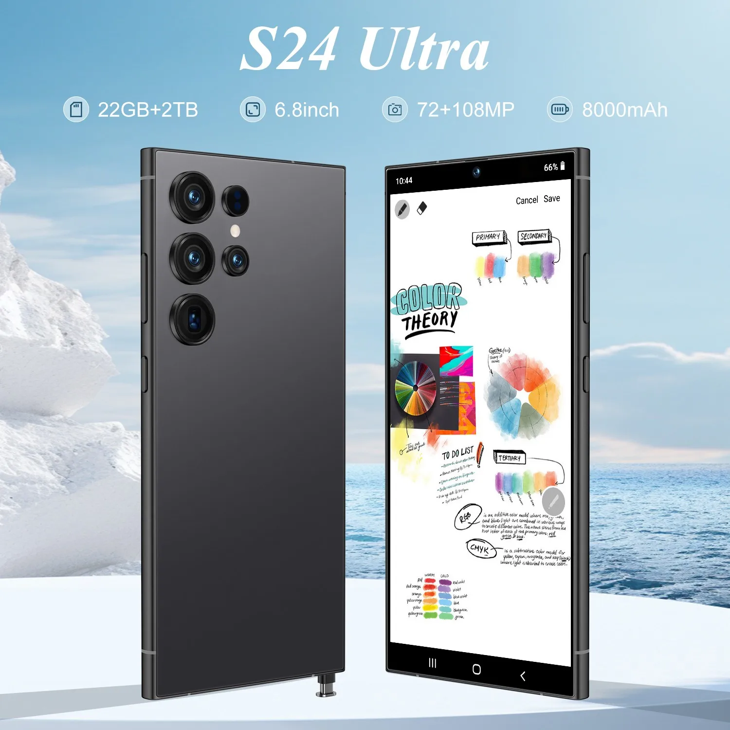 

NEW S24 Ultra Original Smartphone 6.8-inch Full Screen Display 22GB+2TB Memory 72MP+108MP camera Global version of mobile phone