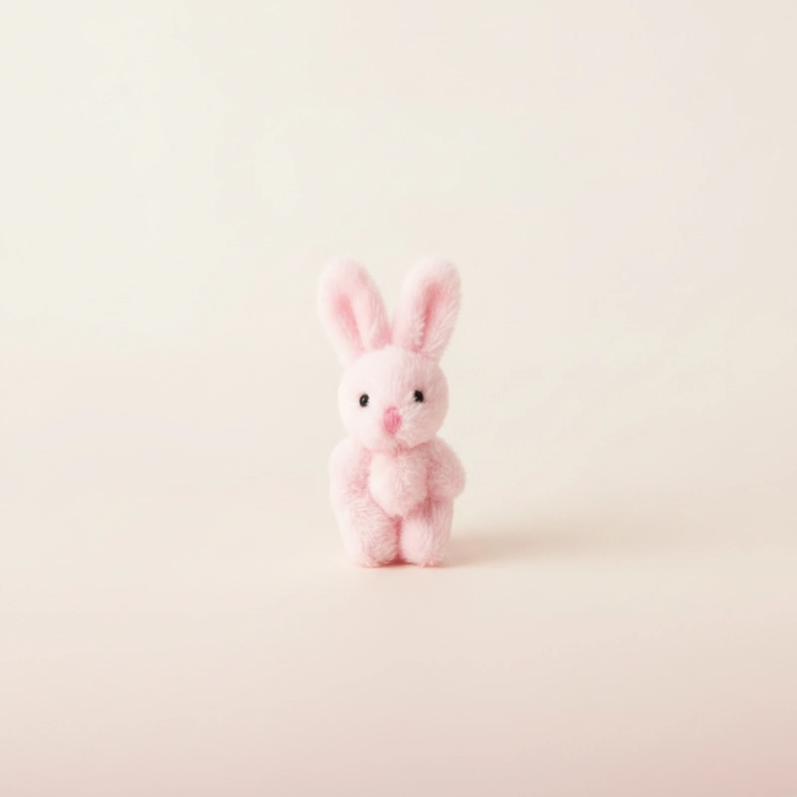 Rabbit Pendant with Loop Compact Bunny Pendant Soft Fabric Rabbit Fuzzy Stuffed Bunny Adorable for Crafters, Craft Projects