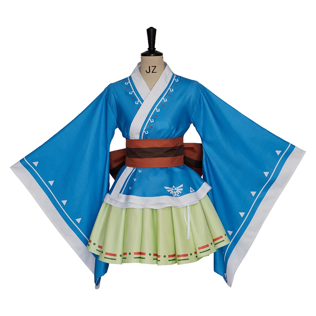 

Наряд для косплея Game Link, женское платье-кимоно, японское платье Лолиты, костюм для вечеринки на Хэллоуин