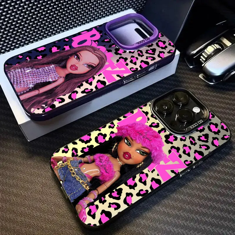 الوردي Bratzs دمى كوكه قضية الهاتف ل Xiaomi Redmi 15 15C 14C 13C 12C 10 A1 A2 A3 A5 9T 9A K60 4G 5G مكافحة سقوط ماتي الغطاء الخلفي #2