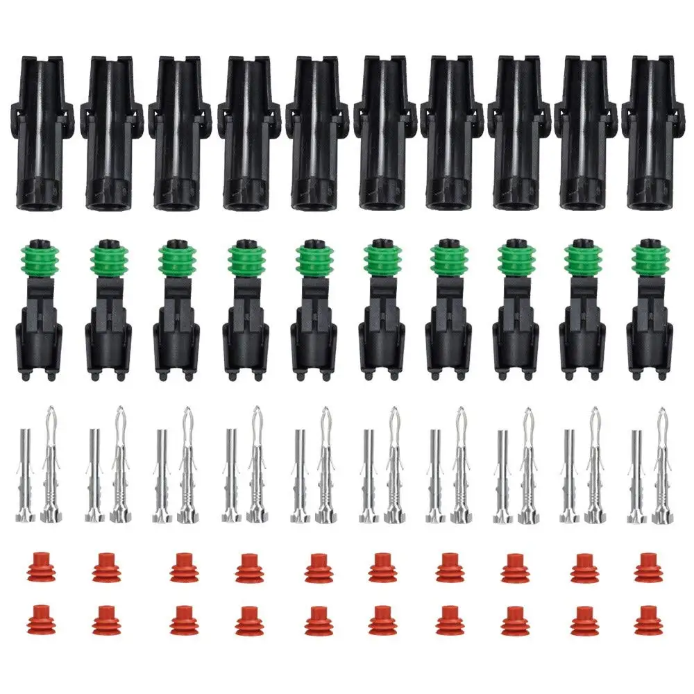 

Автомобильный водонепроницаемый разъем Delphi 2,5 серии 1/2/3/4-контактный разъем «папа-мама» Haltech MAP TPS Проводной разъем для 20-14 AWG