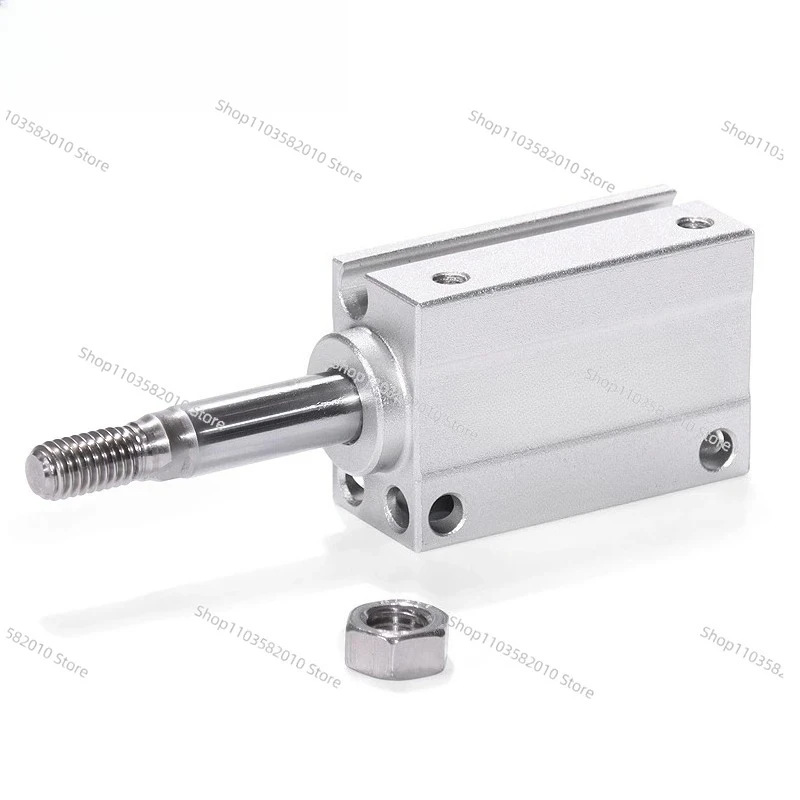 MU Series Mini Pneumatic Cylinder with External Thread, MU6/8/10/12/16/20 X 5/15/25/30/35mm SB Stroke, Double-Action with Magnet