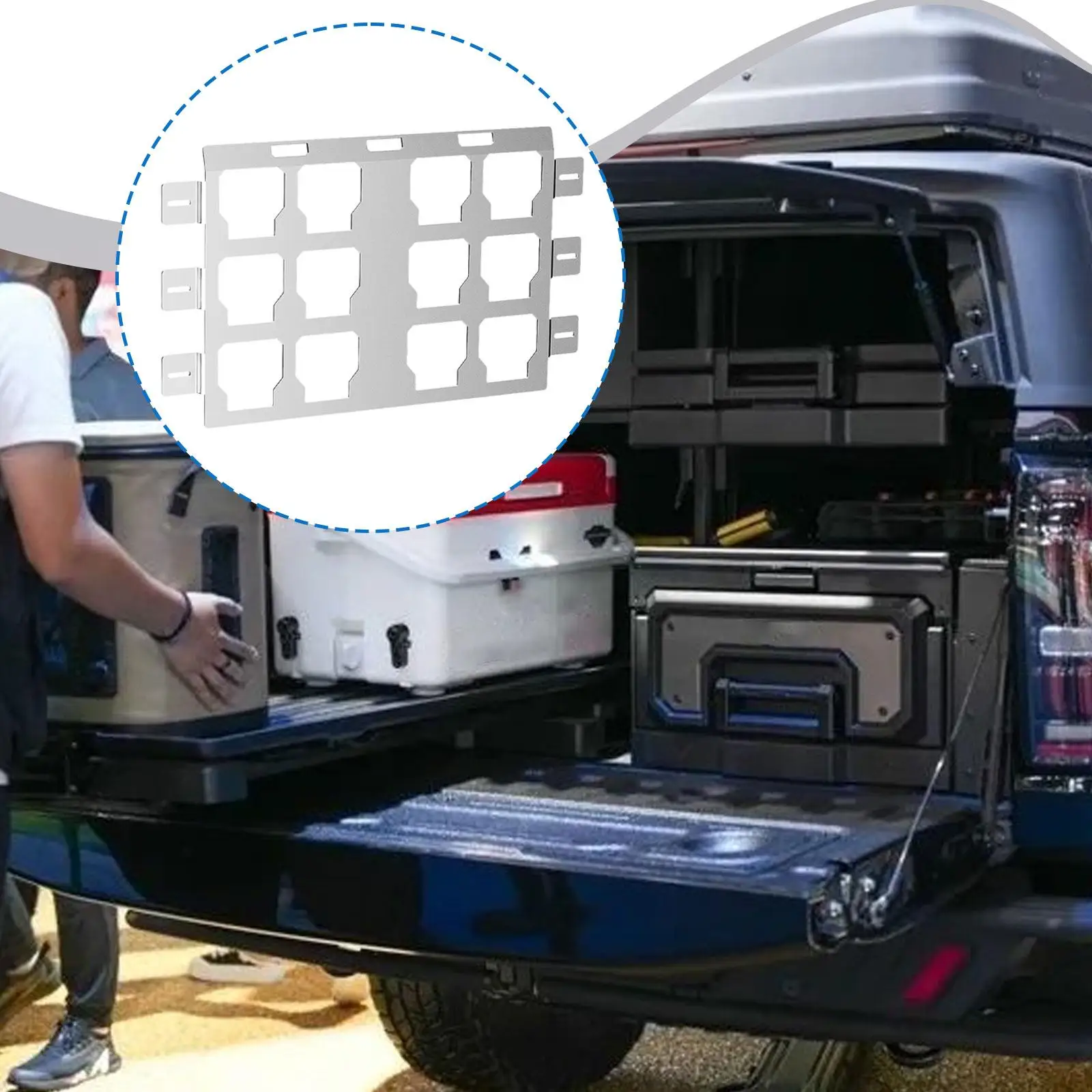 Mounting Plate Compatible Organizer for Bench Van Workshop