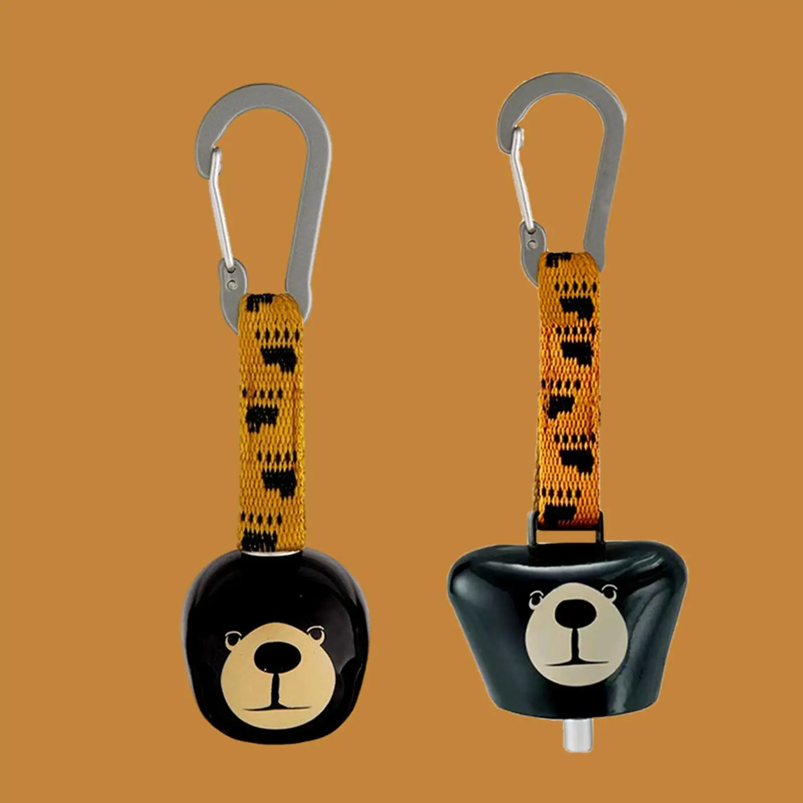 

Легкий железный колокольчик с медведем для выживания, аварийное оповещение, карабин, брелок для пеших прогулок, кемпинга, ошейник для домашних животных, аксессуар