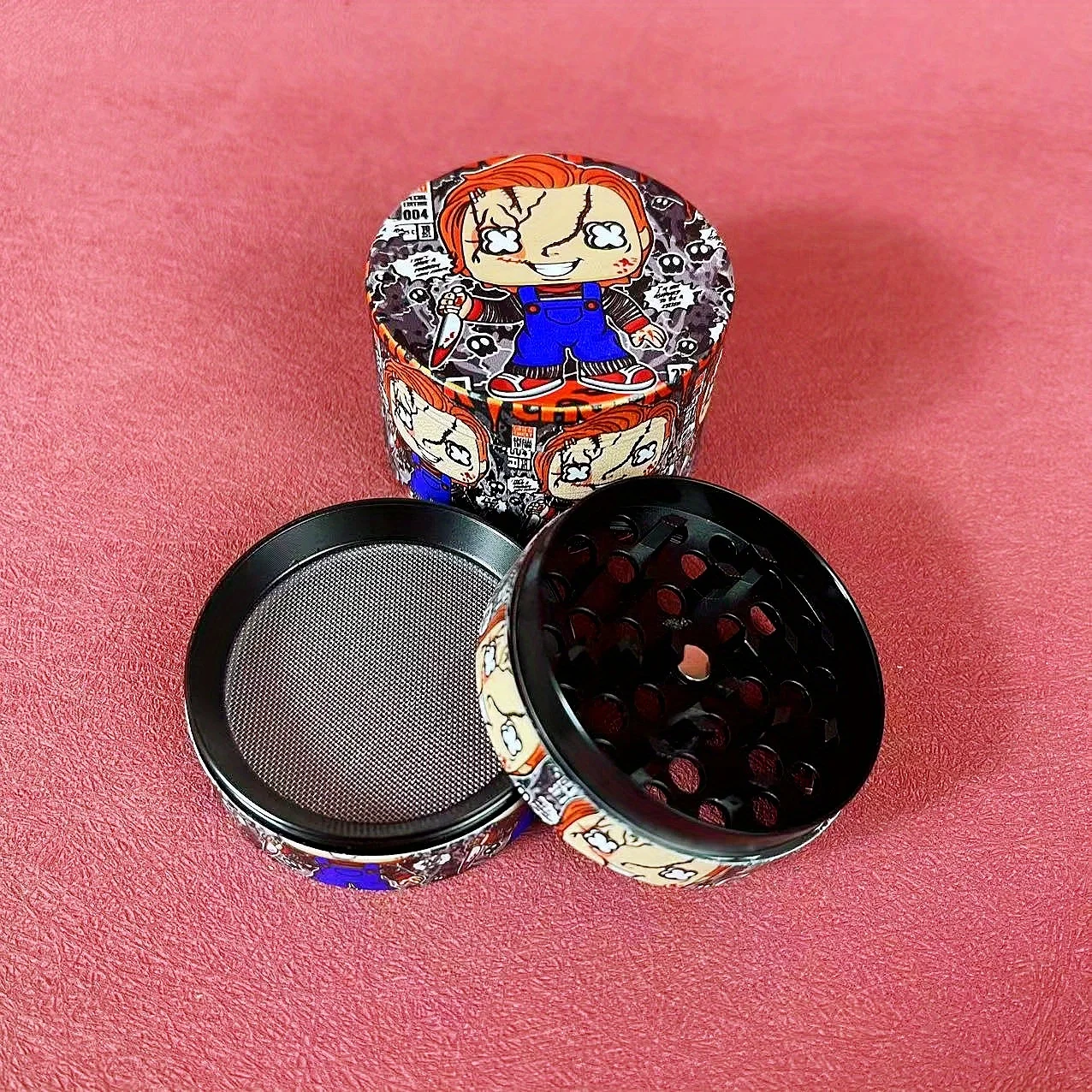 2inch Killer Herb Grinder Spice Mill Pepper Metal Crusher Salt Mortar Tobacco Grass Grinder Cigarette Accessories Kitchen Tool