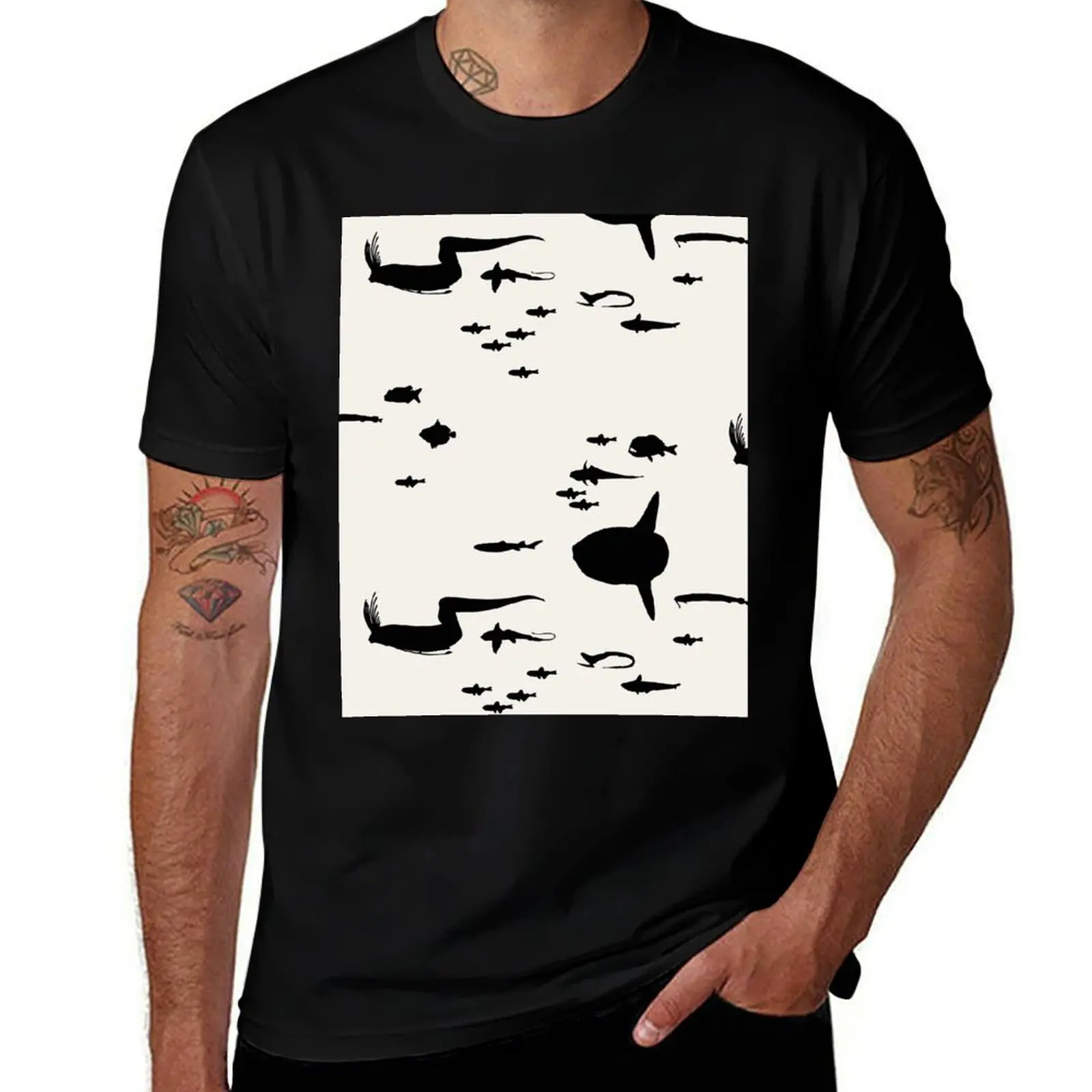 

Deep Sea Fishes T-Shirt t shirts for man pack white anime tshirt man t shirt designer T-shirt