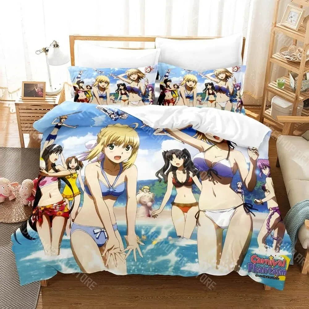 3D Printed Carnival Phantasm Fate Bedding Set for Boys Girls Duvet Cover Pillowcase Twin Queen King Full Single Double Sizes