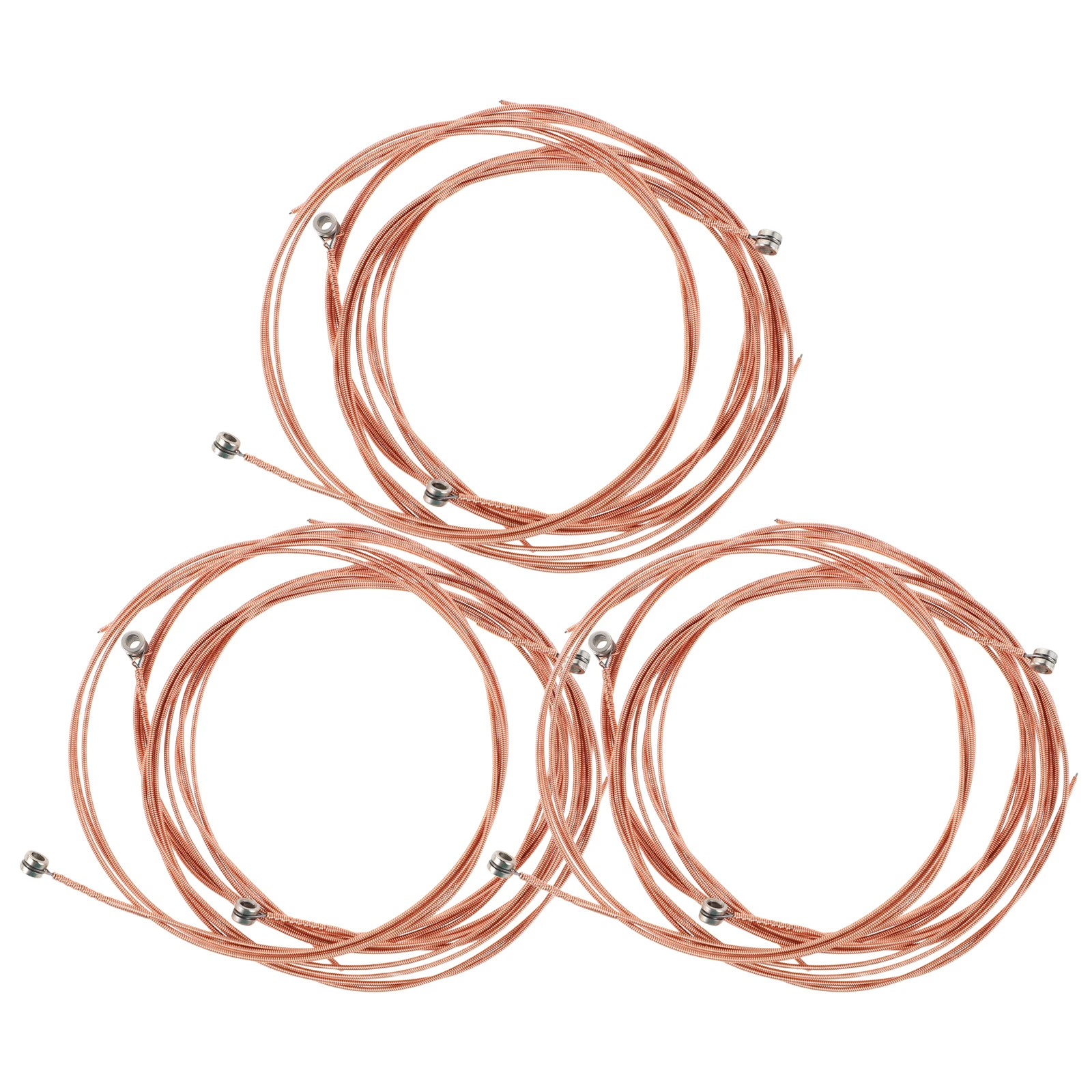 

12pcs Guitar Strings Acoustic Set Durable Steel Parts Bright Tone Long Lifespan Spare Strings For Guitar Accessories Kit