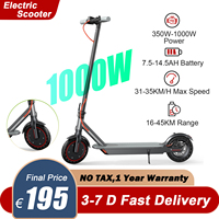 JUICEASE Electric Scooter for Adults 350W/1000W Smart APP Electric Scooter 7.5/14.5AH Battery 31/35 km/h Powerful Escooter