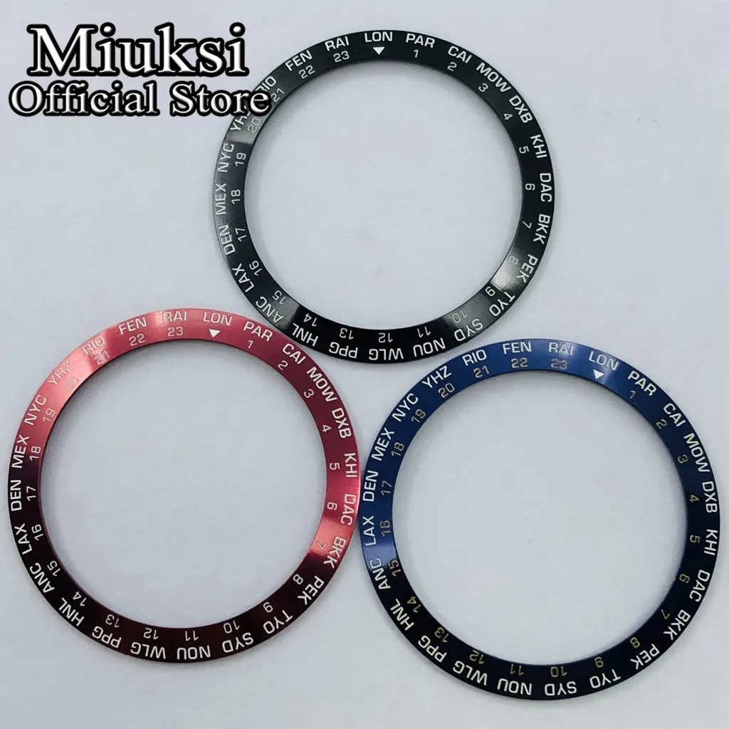 Miuksi high quality 38mm aluminum bezel insert fit 40mm watch case