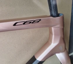 15 Colors New C68 Carbon Road Bike Frame Disc Brake Disk Cycling Bicycle Frameset With Handlebar