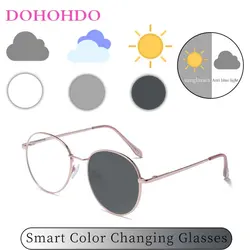 2025 New Women Man Photochromic Lens Anti-Blue Ray Goggles Fliter Radiation Optical Glasses Frames Block UV400 Sun Glasses