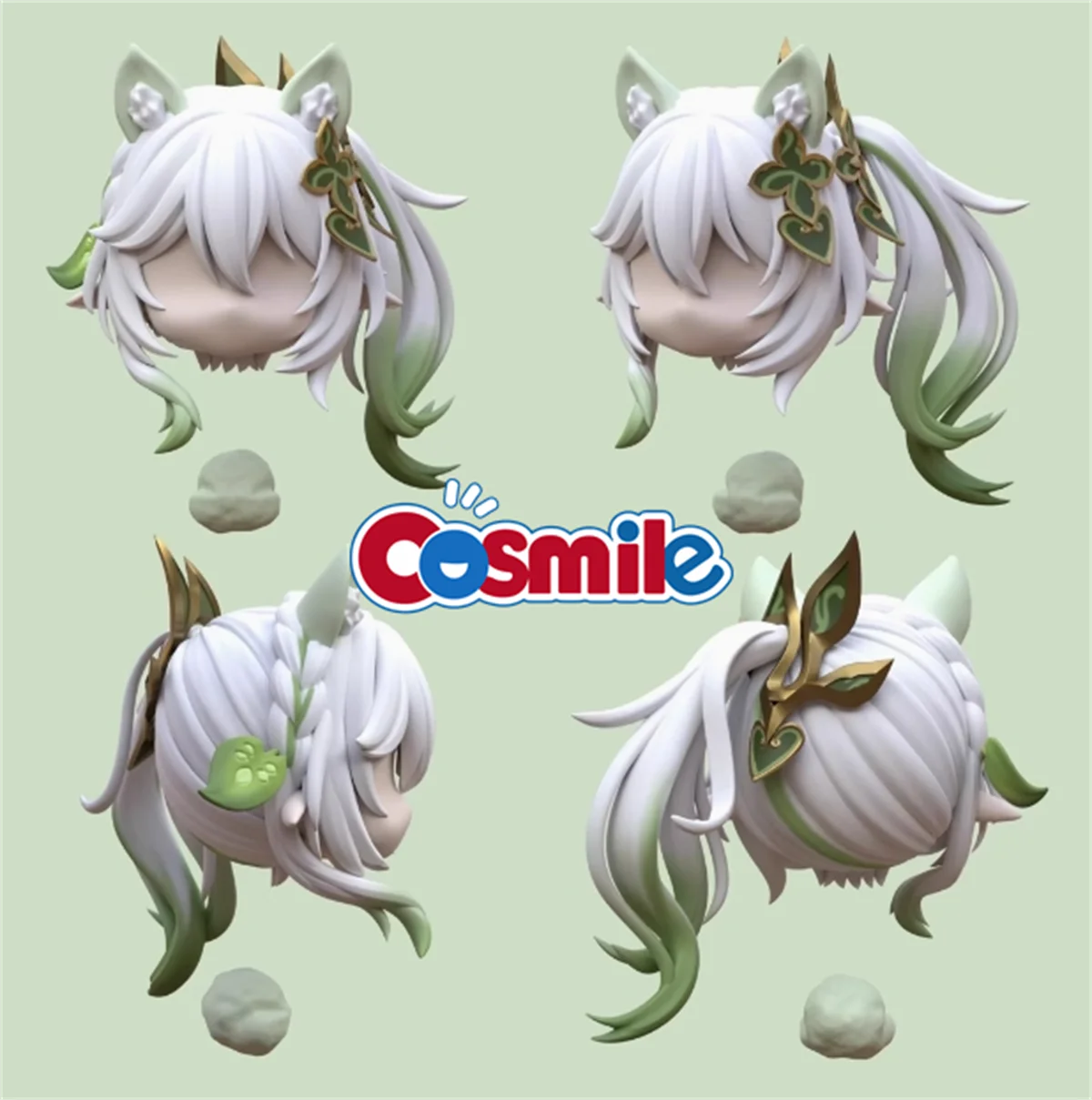 Cosmile Game Genshin Impact Naxida OB11 OB22 Removable Hair Wig Anime head Cute Bjd Doll Figure Anime