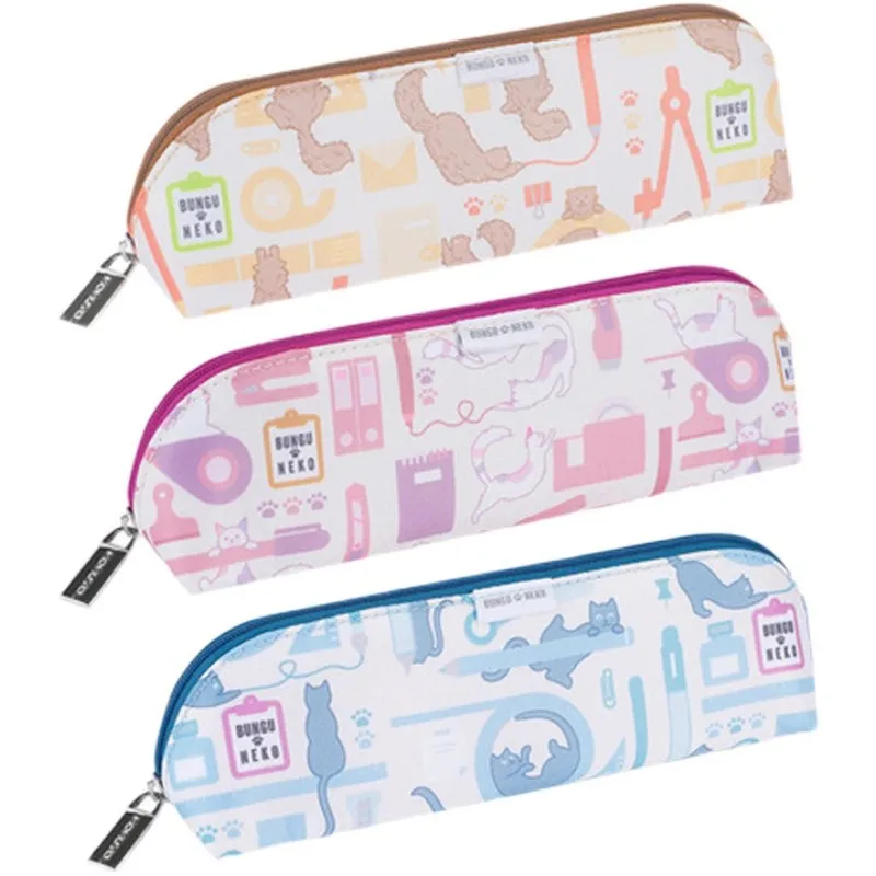 Japan Kokuyo Pencil Case Stationery Cat Special Edition Storage Pencil Bag Japanese Stationery School Supplies