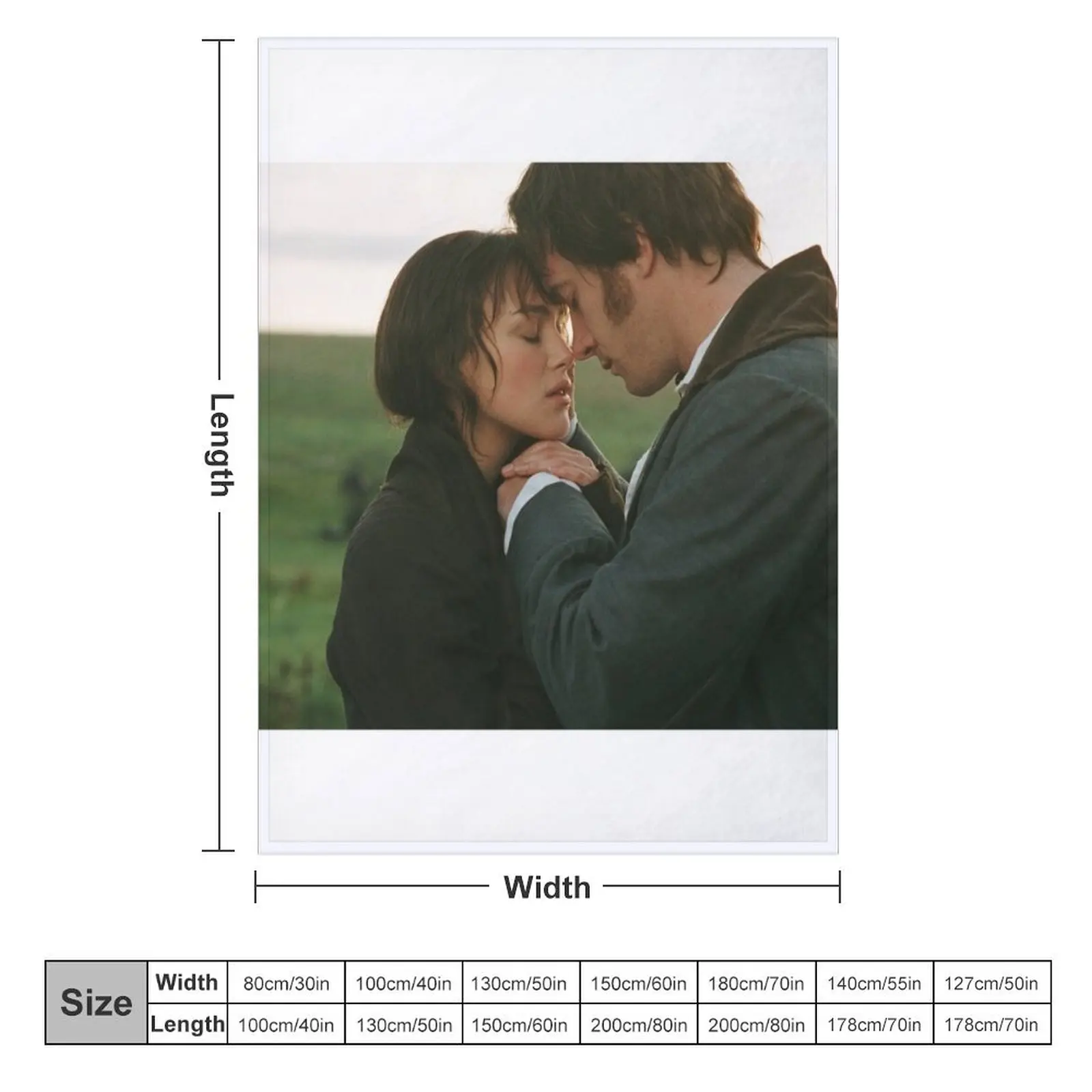 Pride & Prejudice - [Click to see other items with this design] Throw Blanket Warm For Baby Blankets