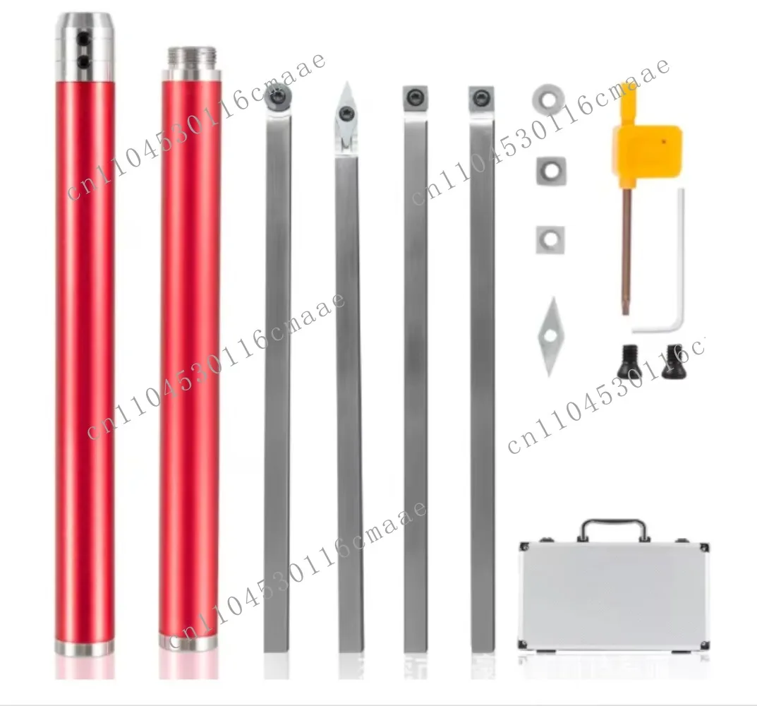 9Pcs/Set Tungsten Titanium Alloy CNC Lathe Tools Interchangeable Grip Handle Insert Cutter Wood Turning DLC Coated 92HRC OEM