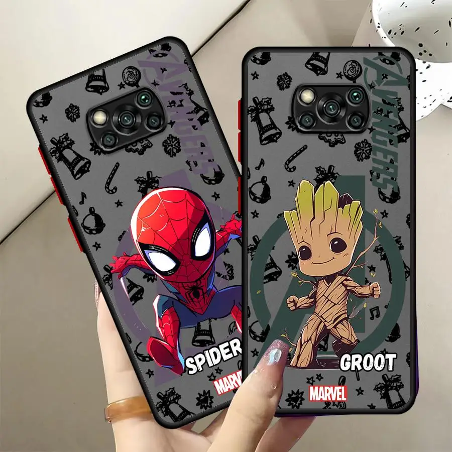 

Рождественский чехол для телефона Iron Man Marvel для Xiaomi Poco X3 NFC C50 F3 C40 M5s C51 X3 X4 X5 Pro