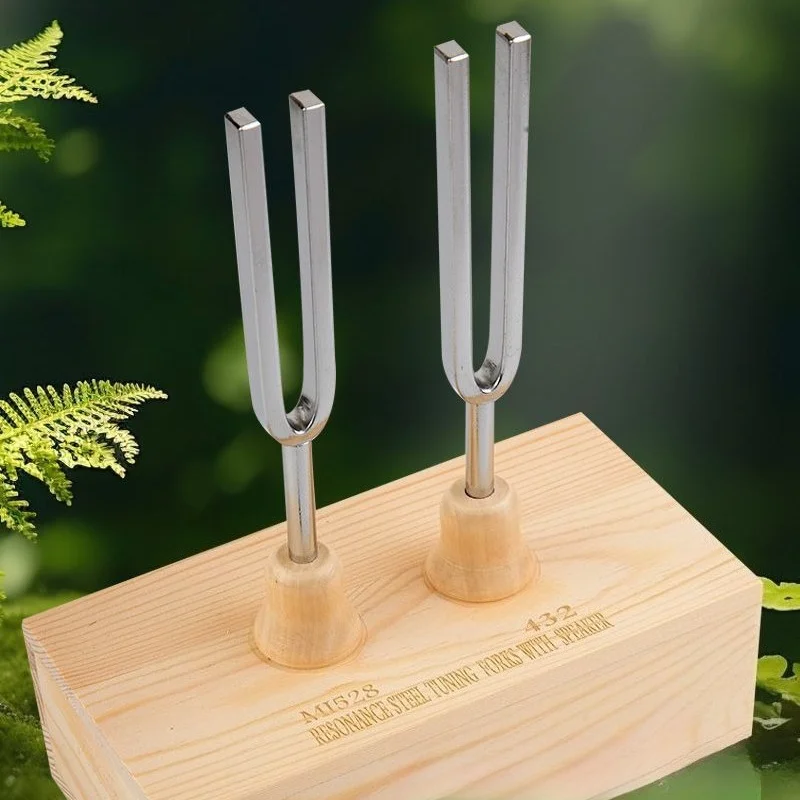 432/528Hz Tuning Fork Sets Steel Alloy Tuning Forks Set with Resonance Box Professional Sound Healing Percussion Instruments