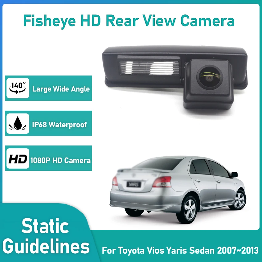 

HD Waterproof High quality RCA 1080*720 Car Rear View Camera For Toyota Vios Yaris Sedan 2007 2008 2009 2010 2011 2012 2013