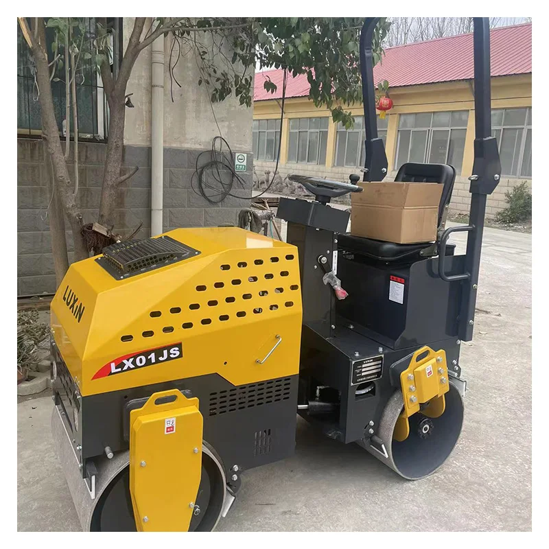 4 Ton Medium Road Roller Double Drum Vibratory Compactor with Compaction Force for Road Construction