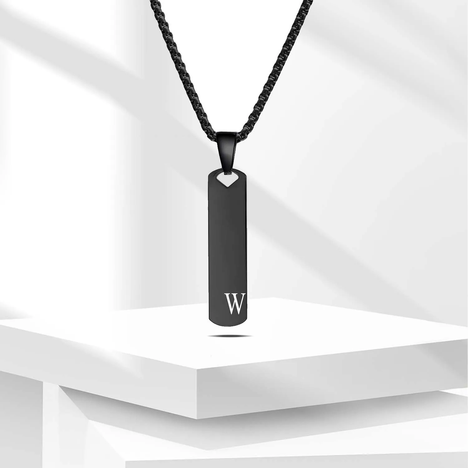 Modische Initialen-Halskette für Männer und Frauen, Exquisiter Wasserdichter Edelstahl-Anhänger mit A-Z-Buchstaben, Alphabet-Schmuck – Detail 19