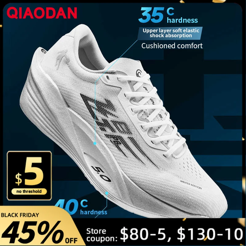 

QIAODAN Feiying PB5.0 Men's Winter Full Carbon Board Sneakers 2025 Professional Marathon Racing Race Running Shoes QDB023254299
