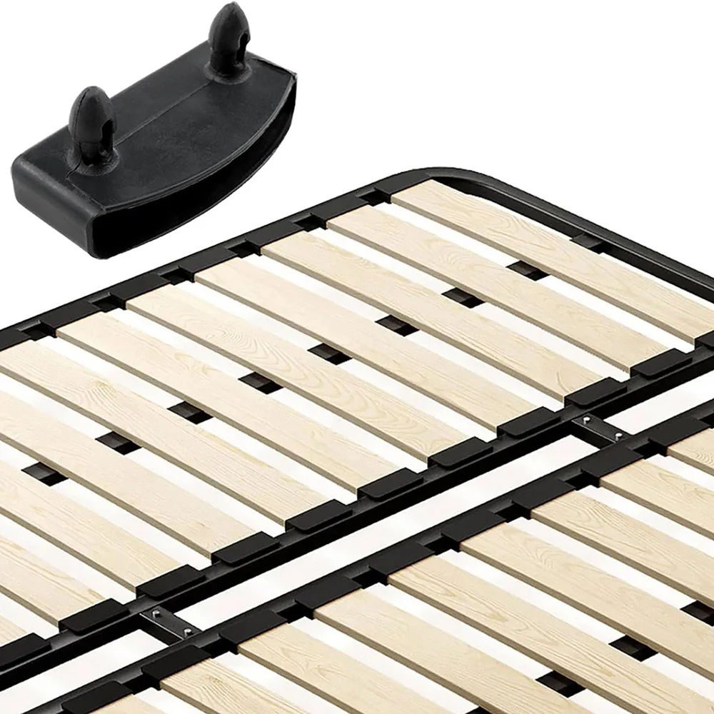 Black Replacement Bed Slat Plastic Centre Caps or End Caps Holders for Holding Securing Wooden Slats Bed Base,  Caps  20pcs