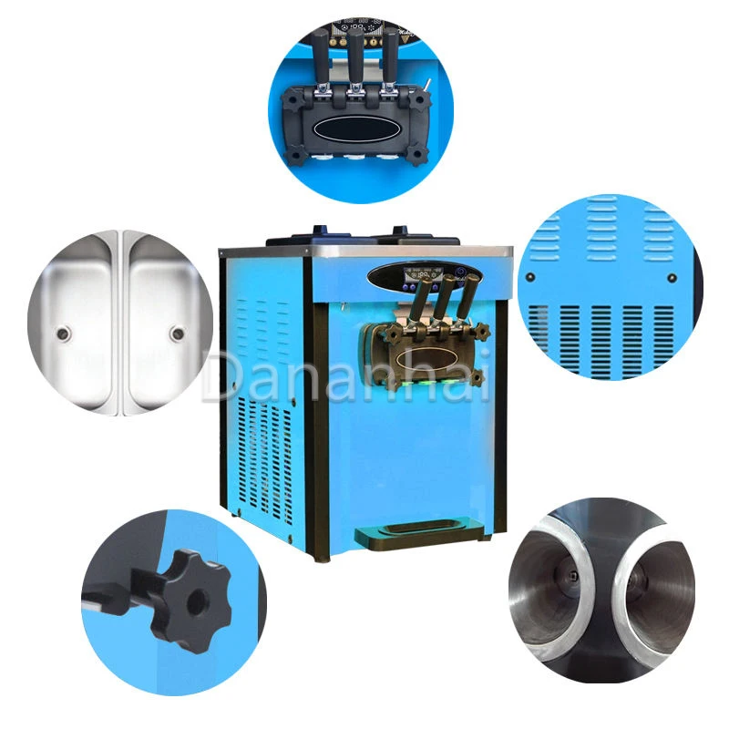 

Small Desktop Frozen Yogurt Machine, Commercial Soft Ice Cream Machine, High-Efficiency Chocolate Sundae Machine