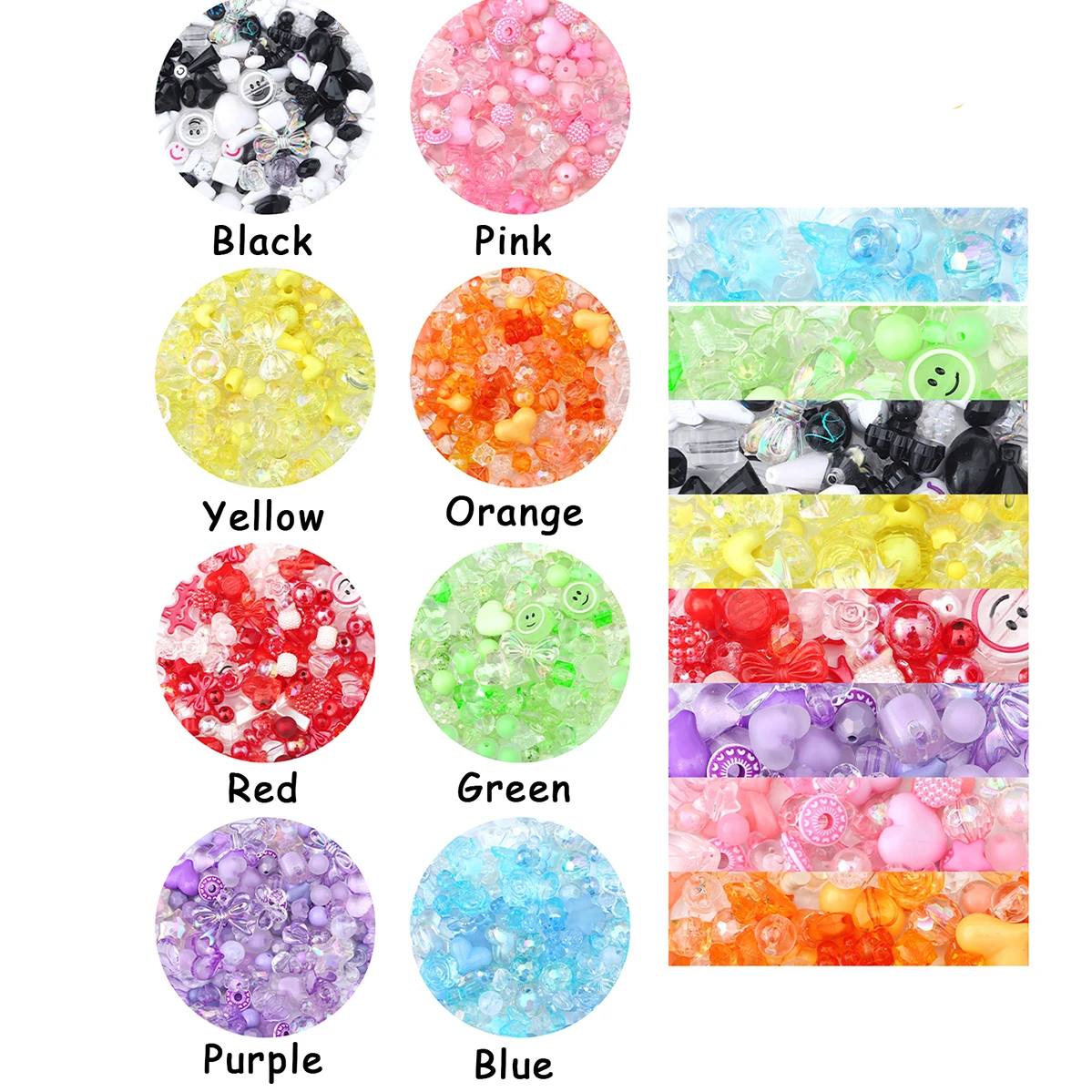 خمر الباروك الاكريليك حبة صندوق أعمى ، DIY بها بنفسك ، قلادة اليدوية ، سوار ، قلادة مطرز ، اكسسوارات المجوهرات ، 30 جرام