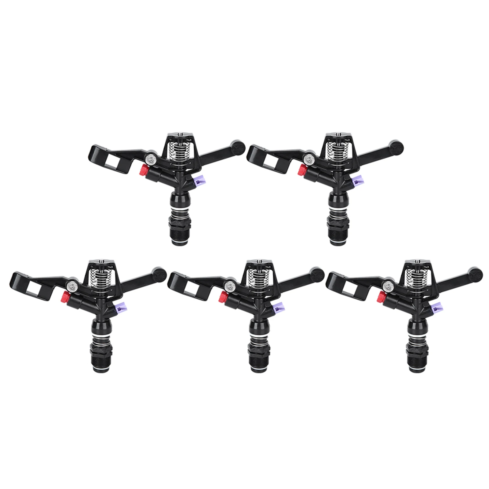 

5 шт. садовый спринклер с поворотным рычагом, спринклерный инструмент 3/4 дюйма DN20, многофункциональная система сельскохозяйственного орошения с наружной резьбой