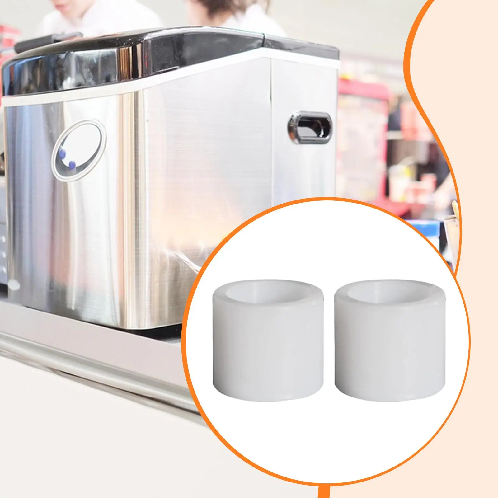 Ice Maker Auger Bushing Replacement Low Noise Accessory Sturdy Plastic for Home Countertop Ice Maker