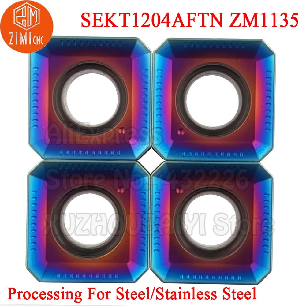 フライス盤用CNCフライス加工,10個,sekt1204aftn sekt1204 aftn zm1135 sekt 1204