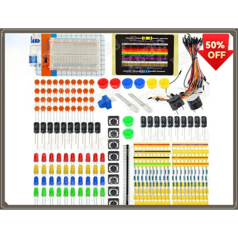 Electronic Components Kit Assorted Electronics Parts Package
