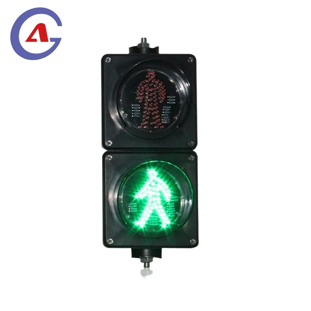 8인치(200mm) 보행자 신호등, AC85-265V, PC 하우징 IP58 방수, 실외용 - 도로 및 교육용 지원